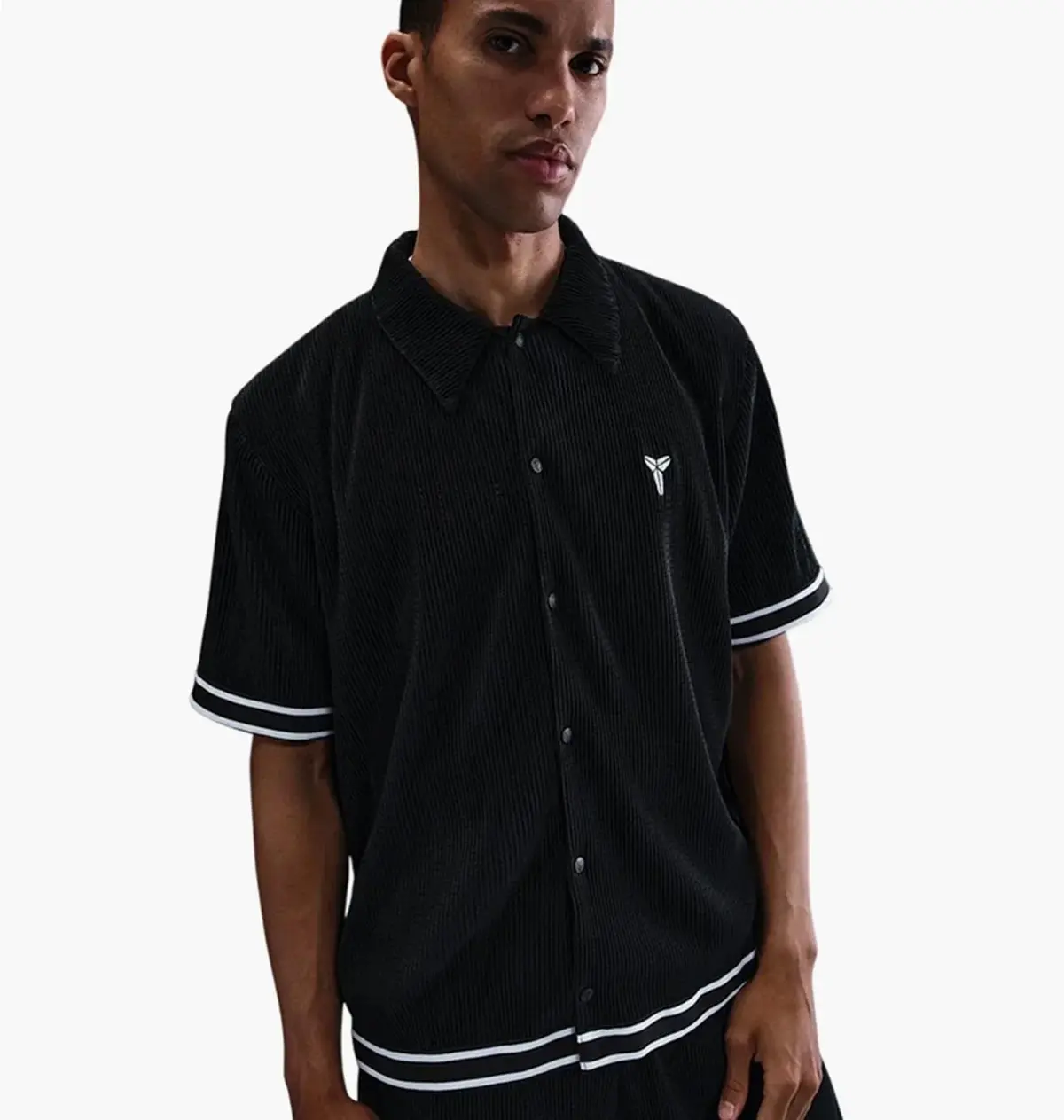 Футболка чоловіча Nike Kobe Mens Pleated Short-Sleeve Basketball Top Black