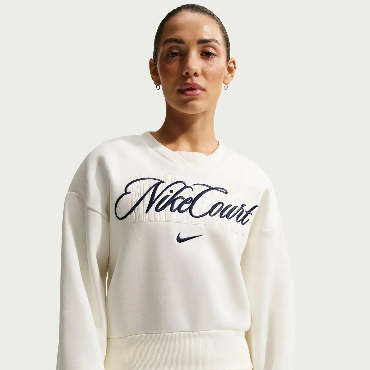 Кофта жіночі Nike Nkct Crt Cltn Flc Crew White