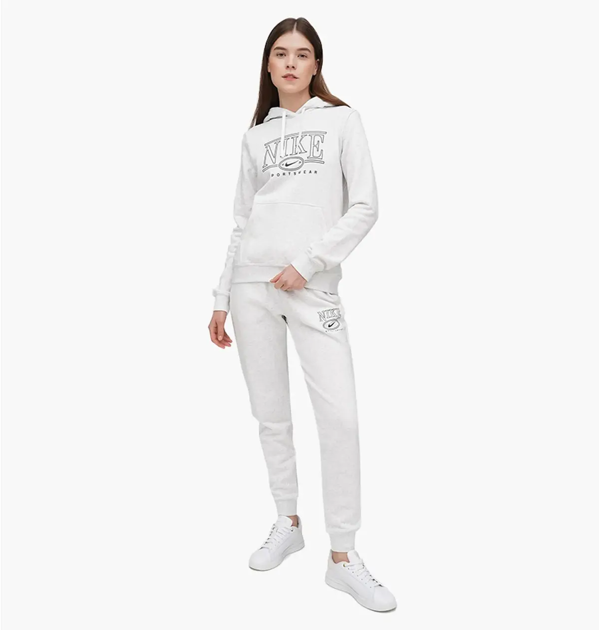 Спортивный костюм женской Nike Sportswear Club Fleece White