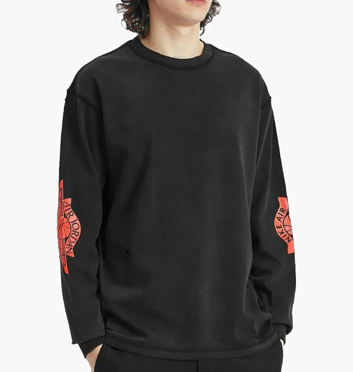 Кофта чоловіча Jordan Air Wsh 85 Ls Crew Black