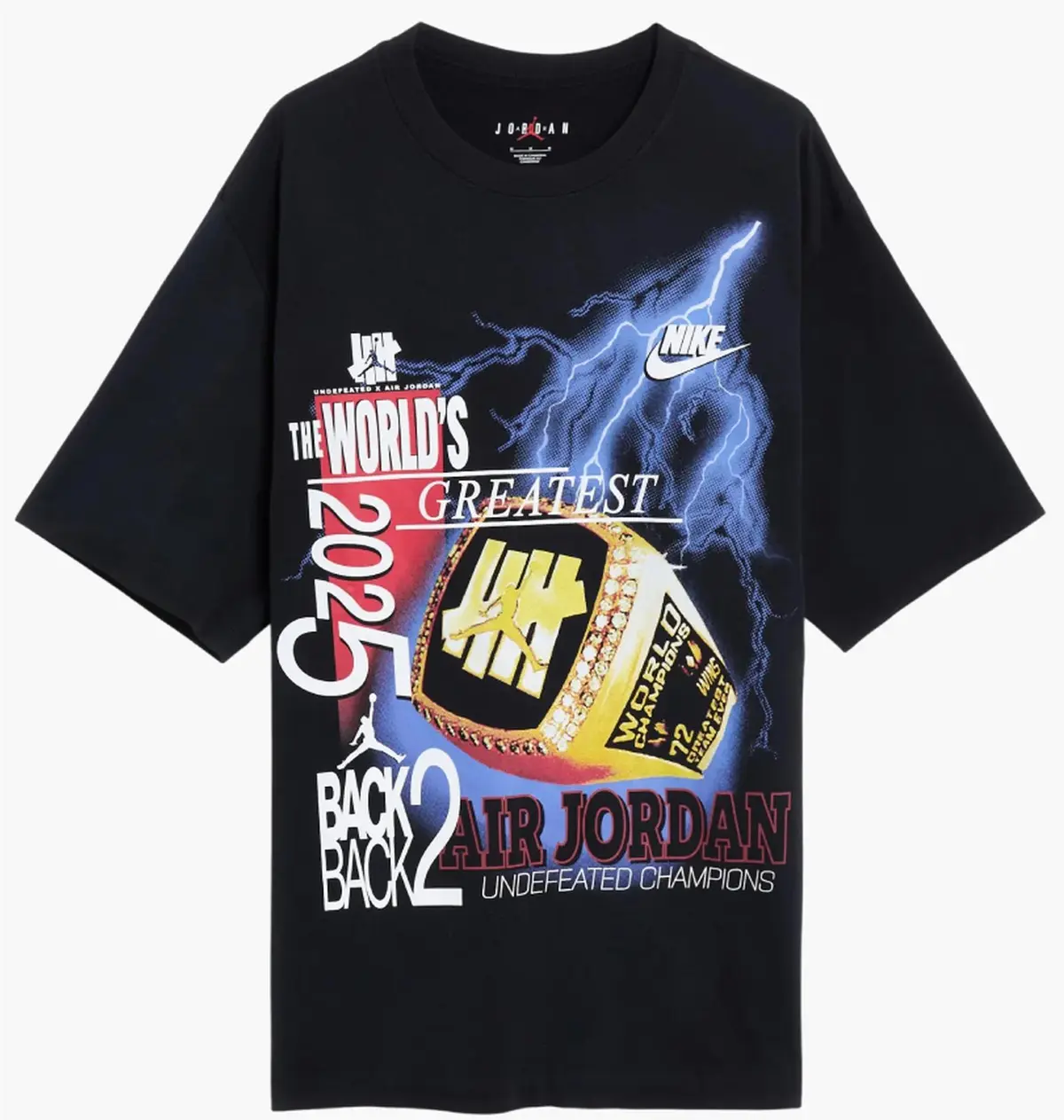 Футболка мужская Jordan Undftd Ss Tee Black