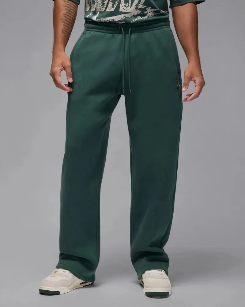 Брюки мужские Nike Brooklyn Fleece Open-Hem Trousers зеленые IB7238-316