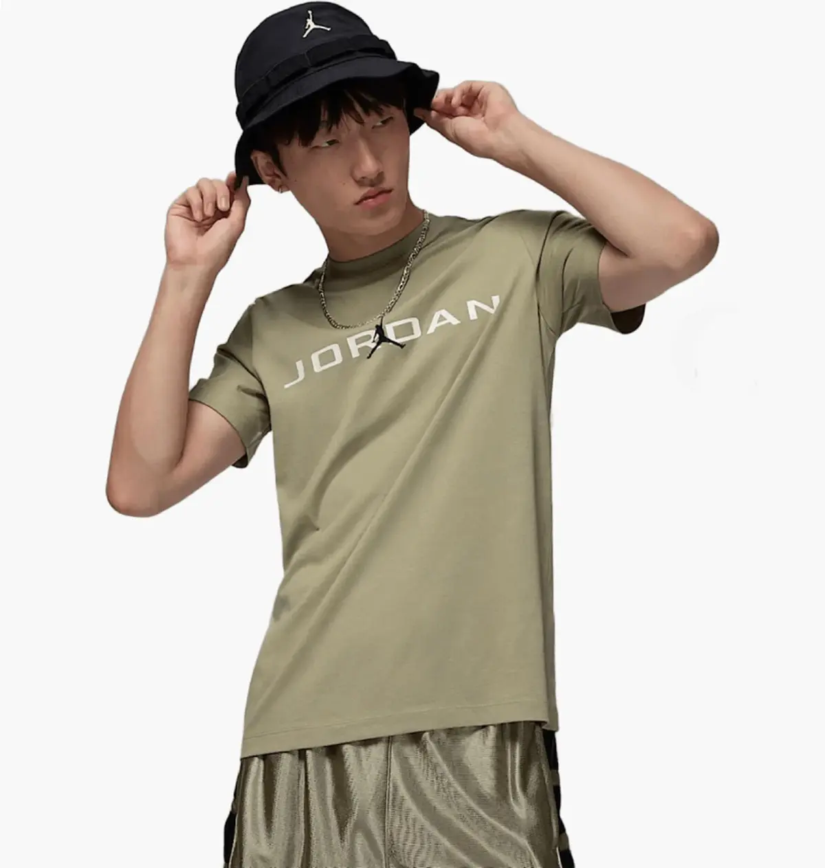 Футболка чоловіча Jordan Air Ss Crew Olive