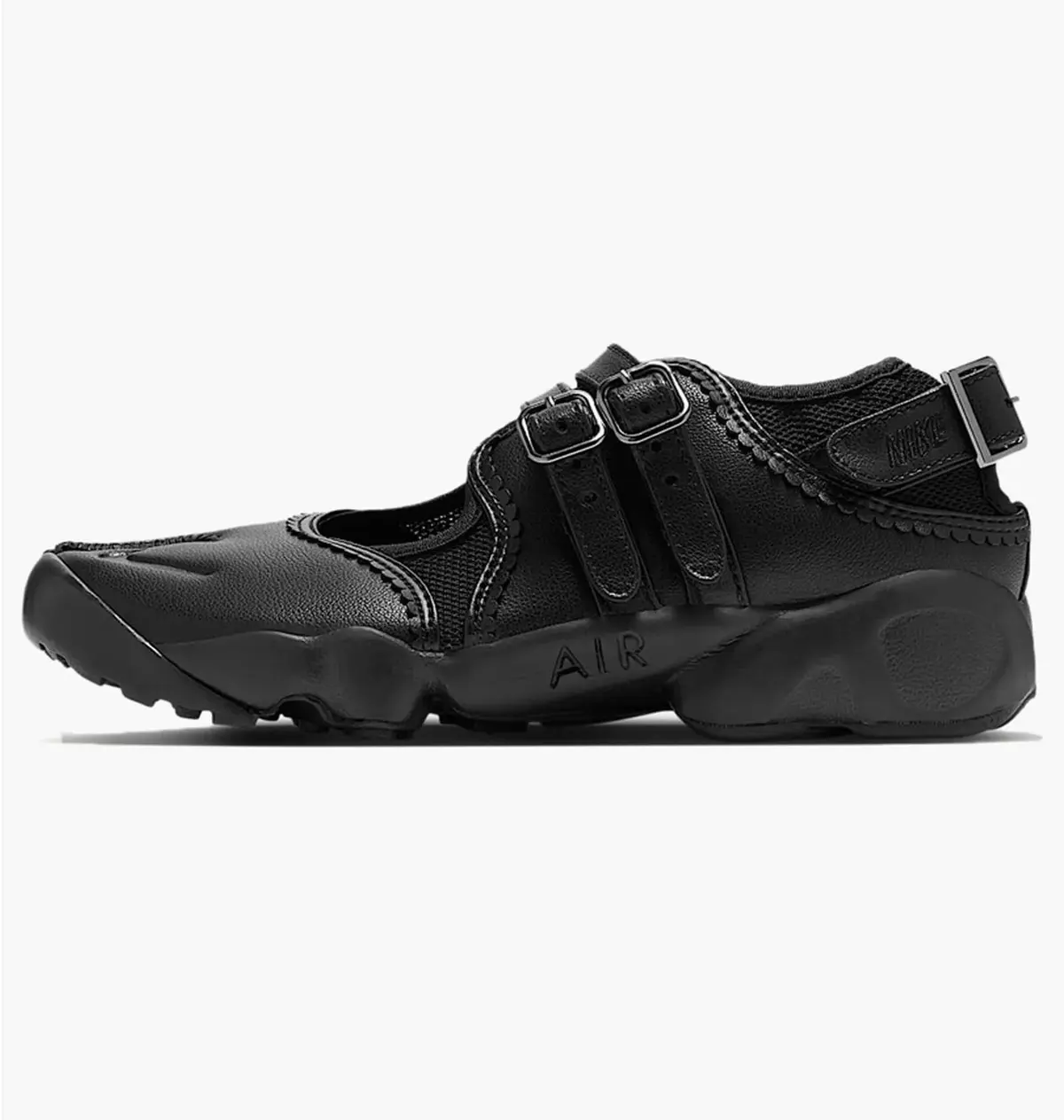 Кроссовки женские Nike Air Rift Triple Buckle Strap черные IB8881-001