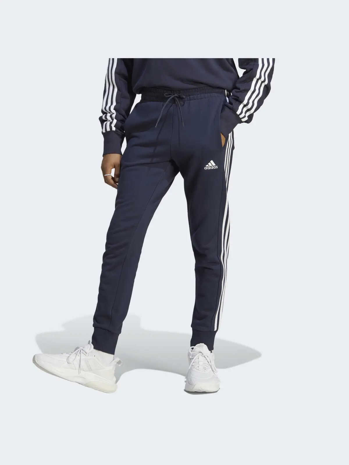 Брюки мужские Adidas Essentials French Terry Tapered Cuff 3-Stripes Sportswear
