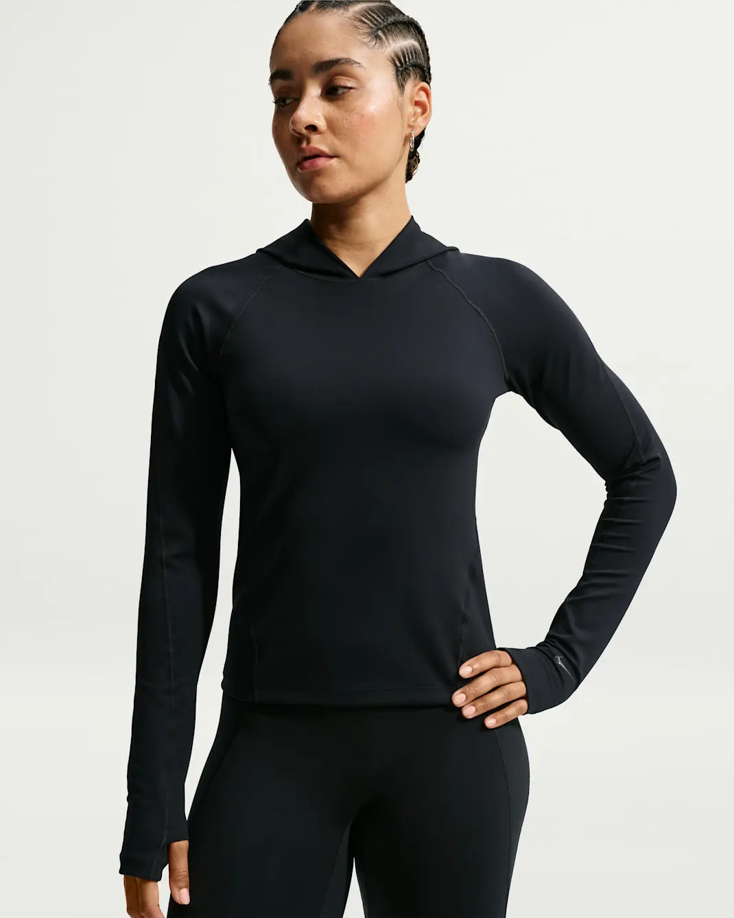 Кофта жіночі Nike Universa Dri-Fit Slim Hooded Long-Sleeve Top