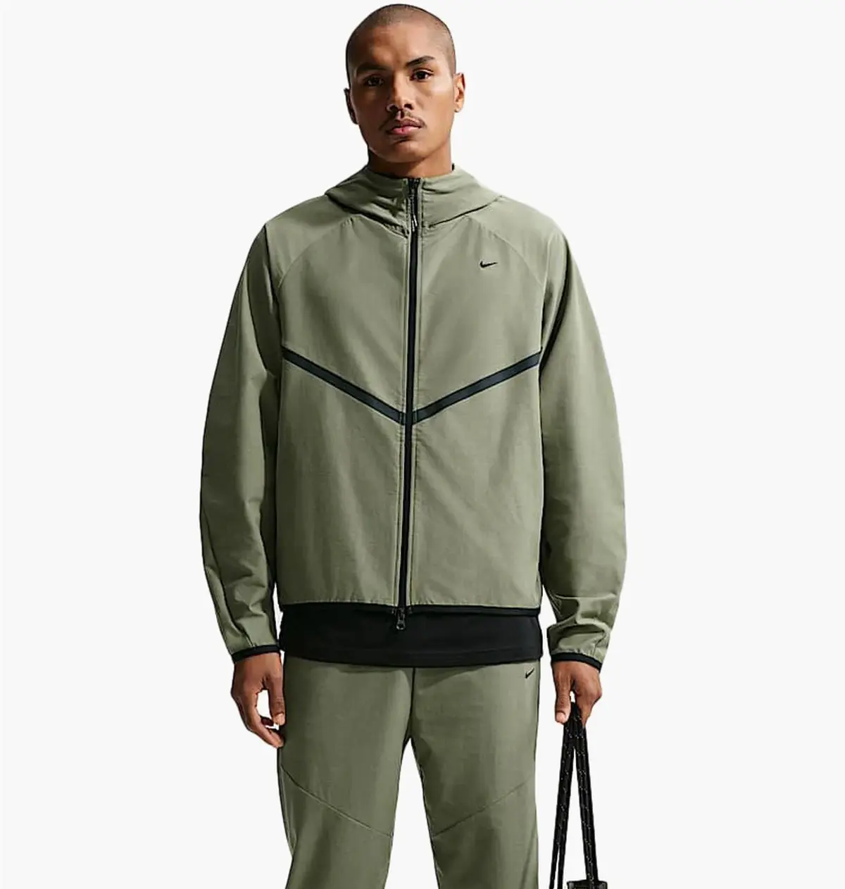 Куртка чоловіча Nike Tech Shori Knit Full-Zip Windrunner Olive