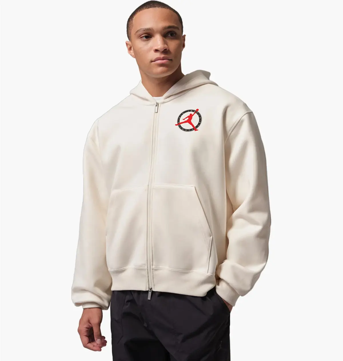 Кофта чоловіча Jordan Flight Club Fleece Full-Zip бежева IF1810-110