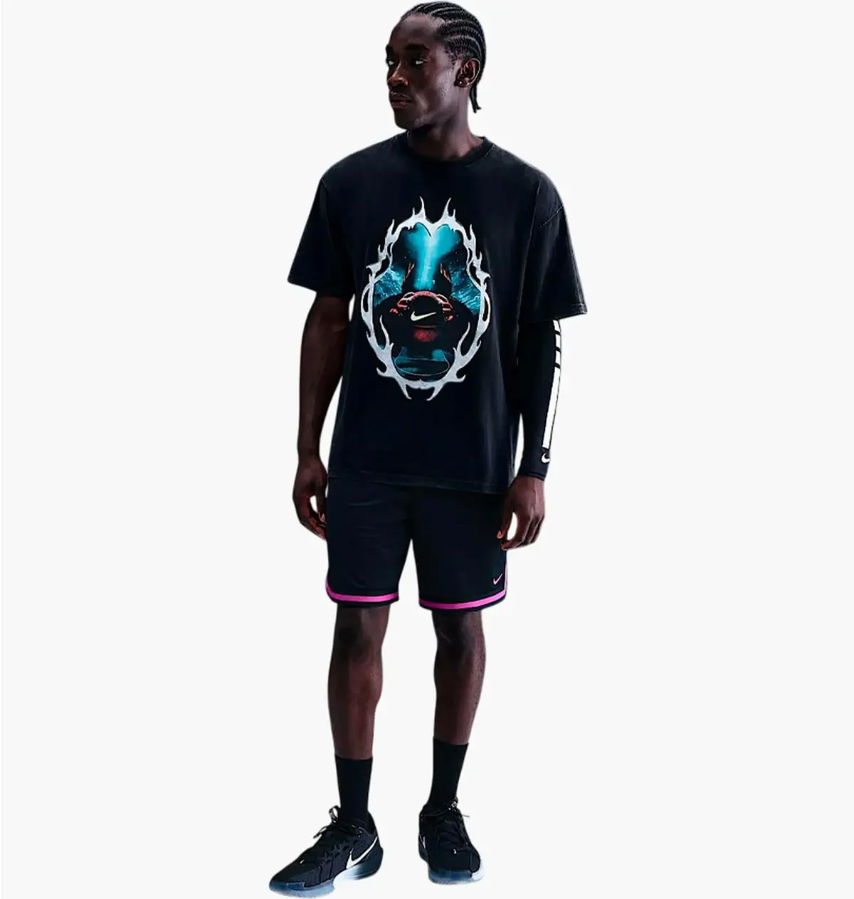 Футболка чоловіча Nike Starting 5 Black