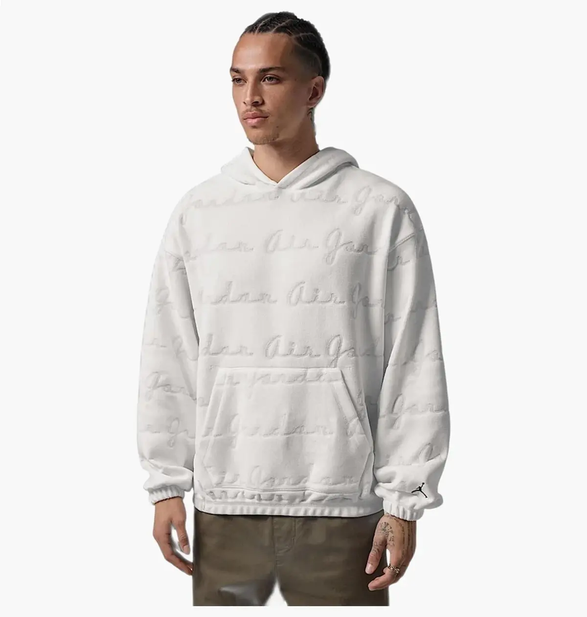 Кофта чоловіча Jordan Flight Mens Jacquard Pullover Hoodie White