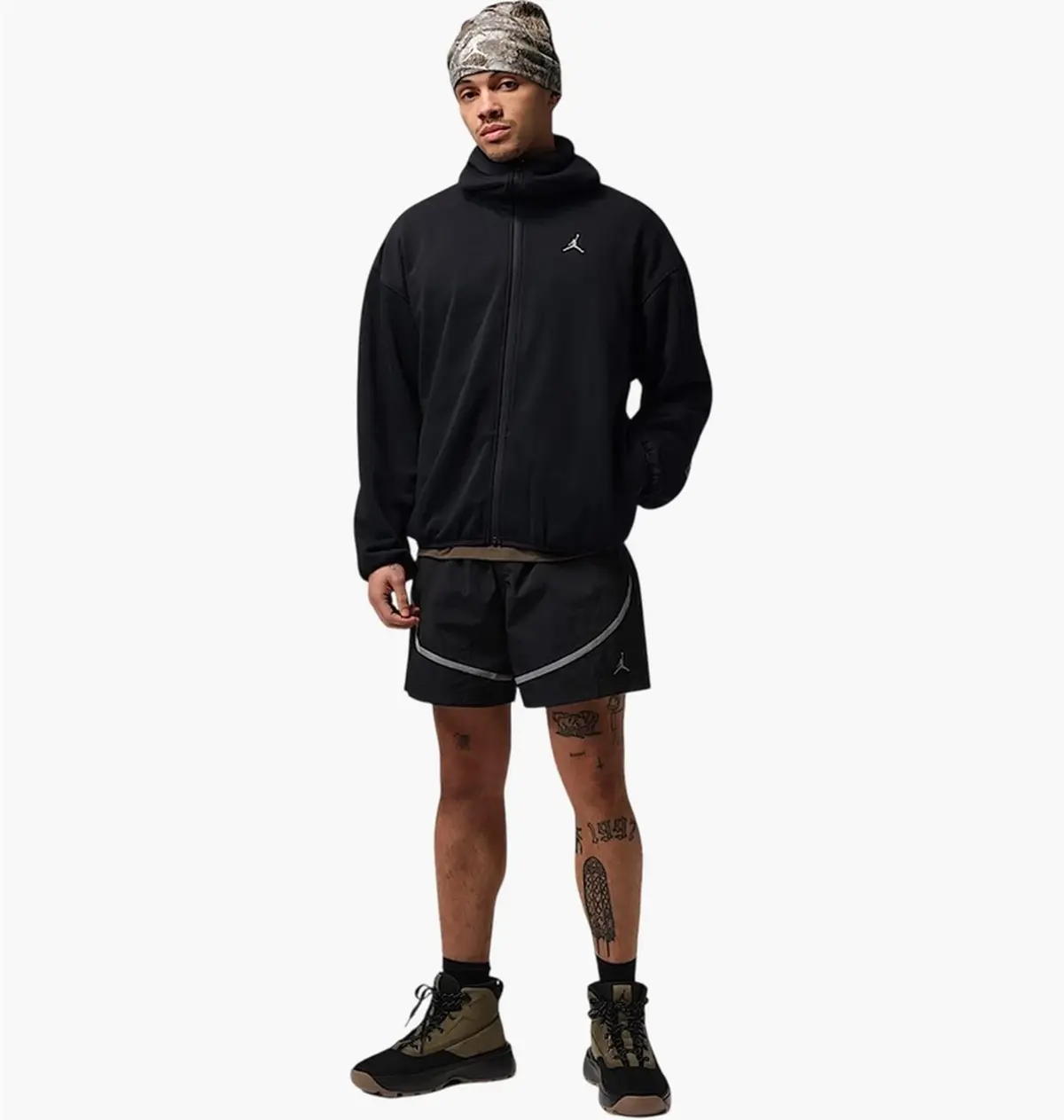 Кофта чоловіча Jordan Brooklyn Hike Mike Full-Zip Black/Beige