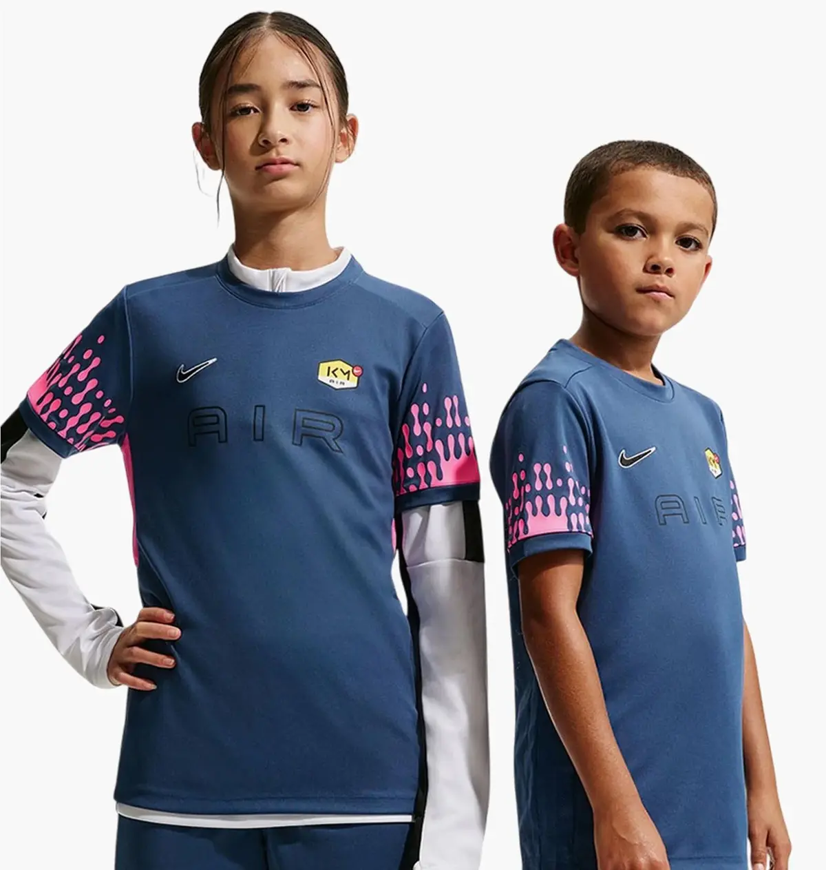 Футболка детская Nike Kylian Mbappé Academy Big Kids Dri-Fit Short-Sleeve Soccer Top Blue
