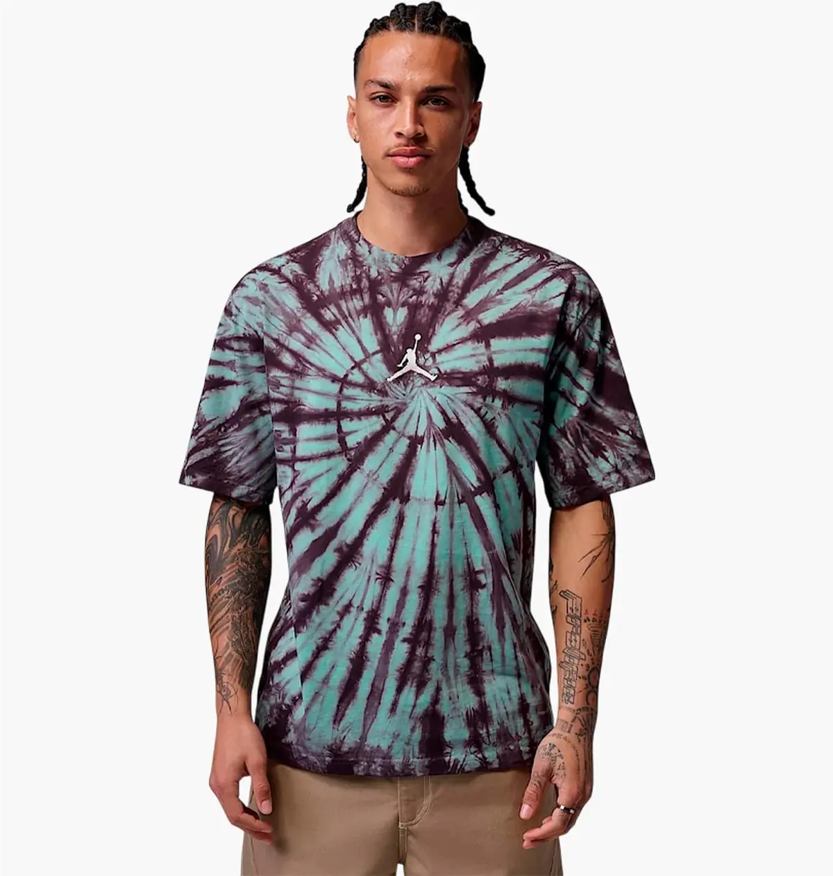 Футболка мужская Jordan Brooklyn Tie-Dye Festival Green/Black