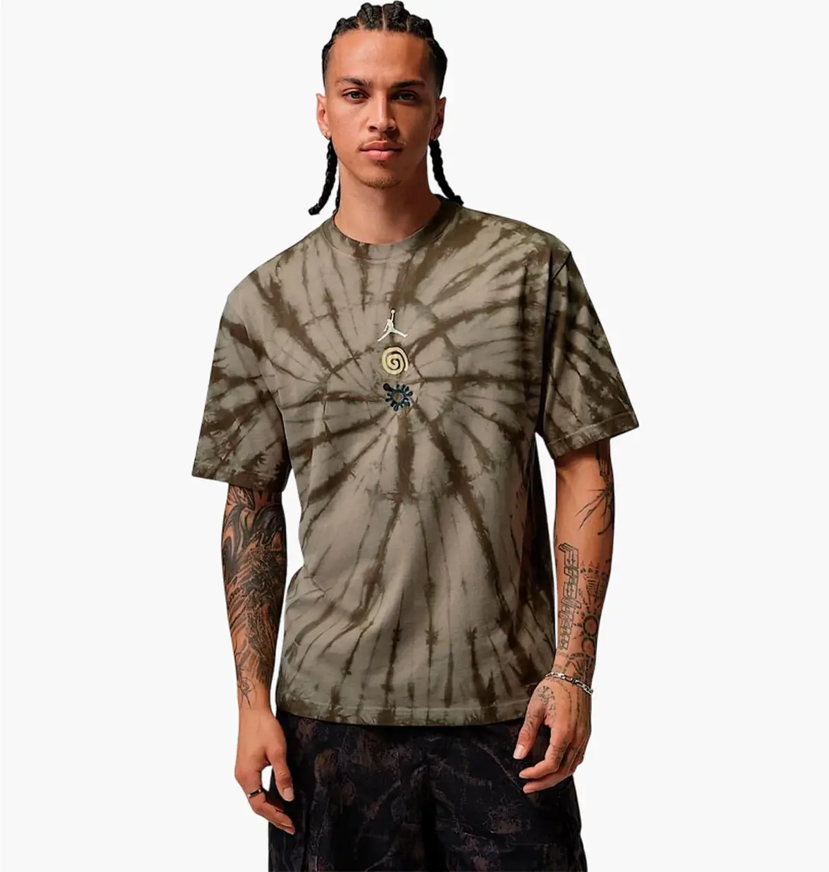 Футболка мужская Jordan Brooklyn Tie-Dye Festival Olive