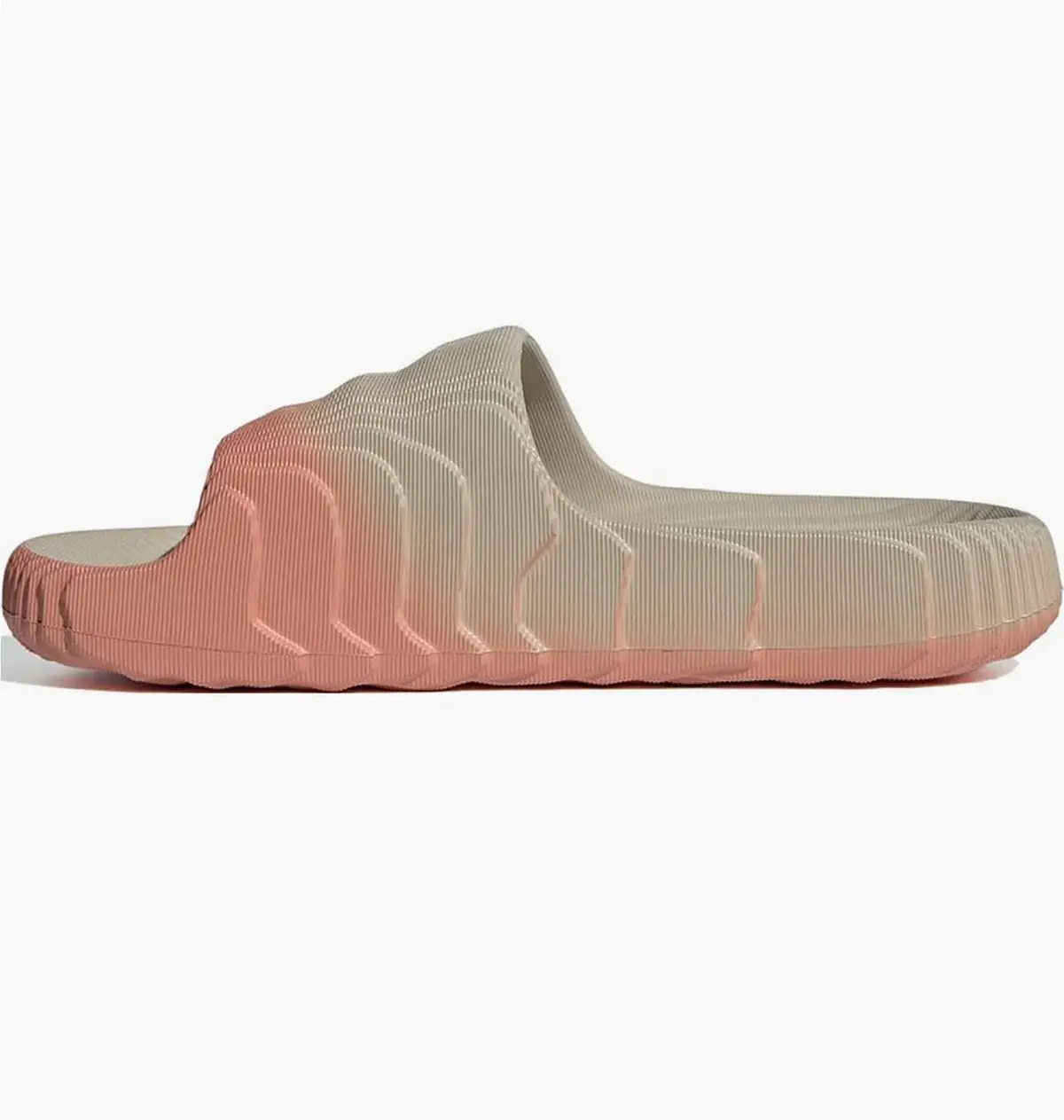 Тапочки унисекс Adidas Adilette 22 Grey/Peach