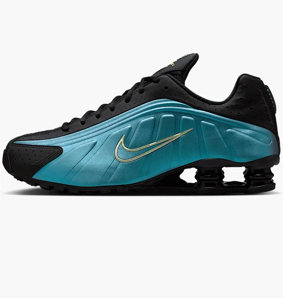 Кросівки чоловічі Nike Shox R4 Reflective Black/Turquoise
