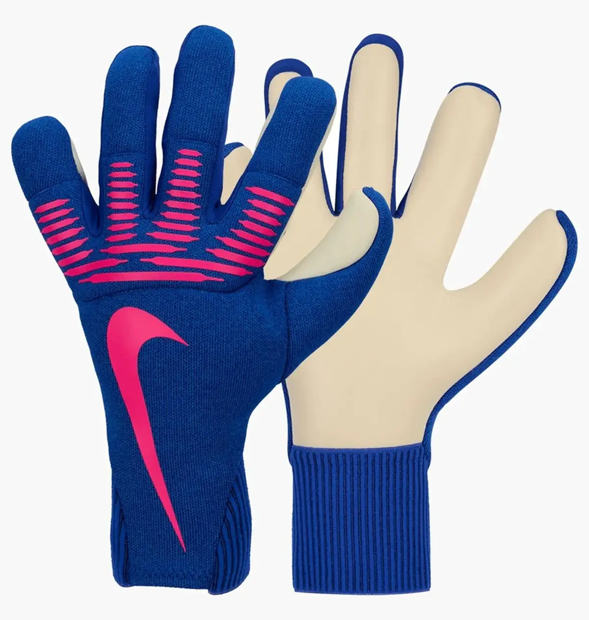 Футбольные перчатки унисекс Nike Dynamic Fit Soccer Goalkeeper Gloves Blue