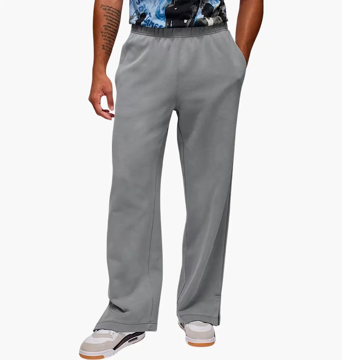 Брюки мужские Nike Tatum Hoop Fleece серые IH0606-084