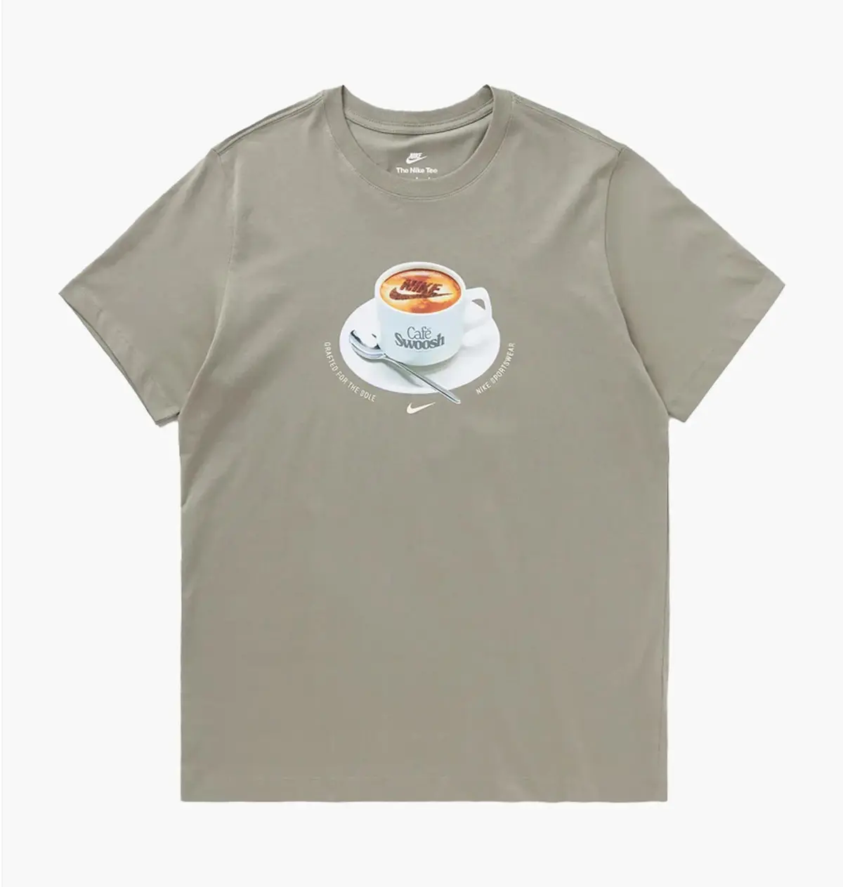Футболка чоловіча Nike U Nsw Tee Std Cafe Swoosh Mug Olive