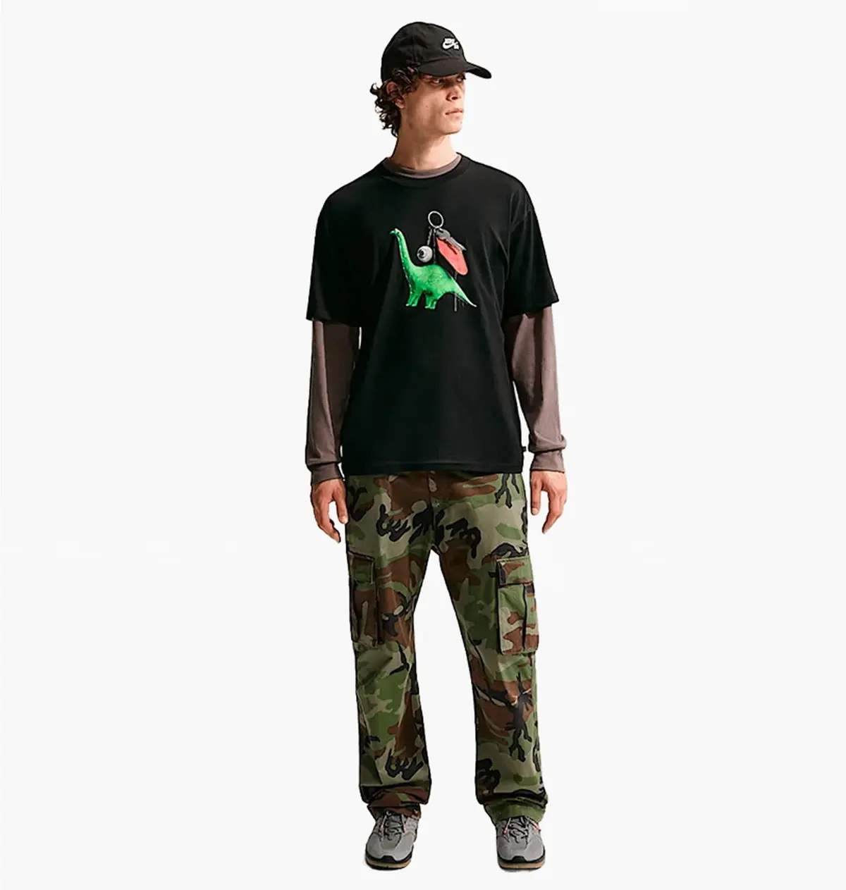 Футболка чоловіча Nike U Nk Sb Tee Lse Dino Keychain Black