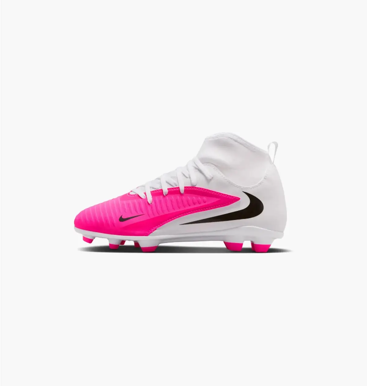 Бутсы детские Nike Phantom 6 High Club Fg/Mg White/Pink