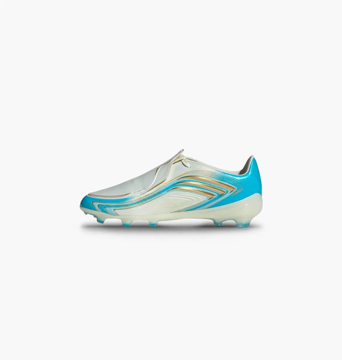 Бутсы детские Adidas F50 Messi Elite Fg White/Light Blue