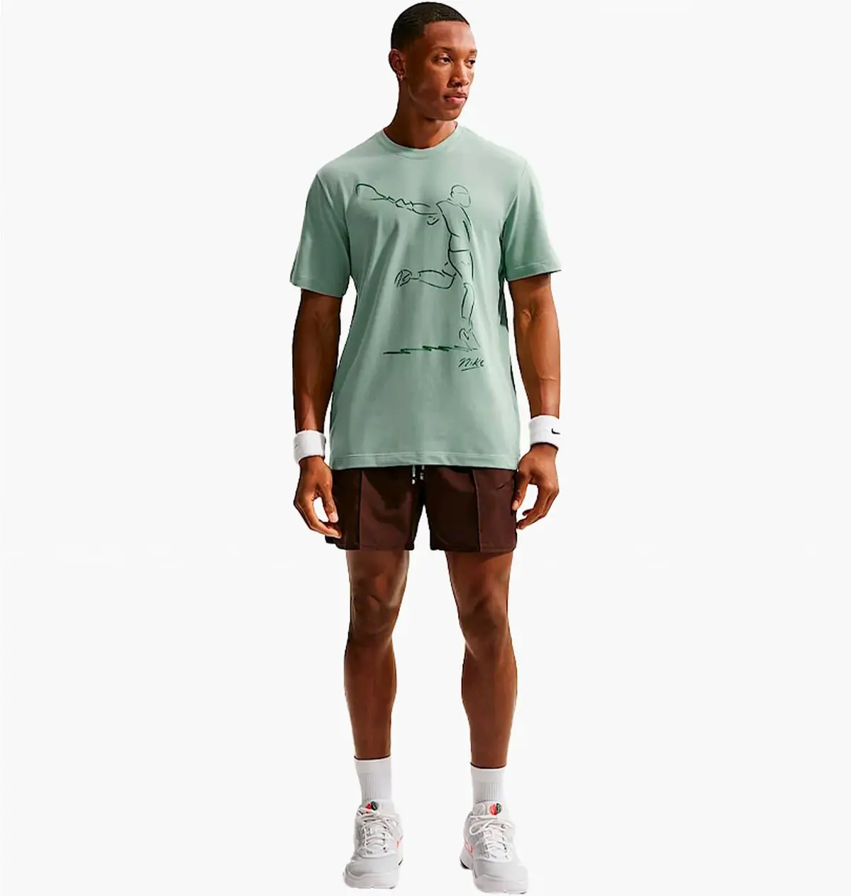 Футболка чоловіча Nike Court French Open Green