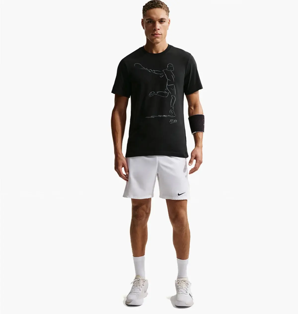 Футболка мужская Nike Court Mens Dri-Fit Tennis T-Shirt черная IH2104-010