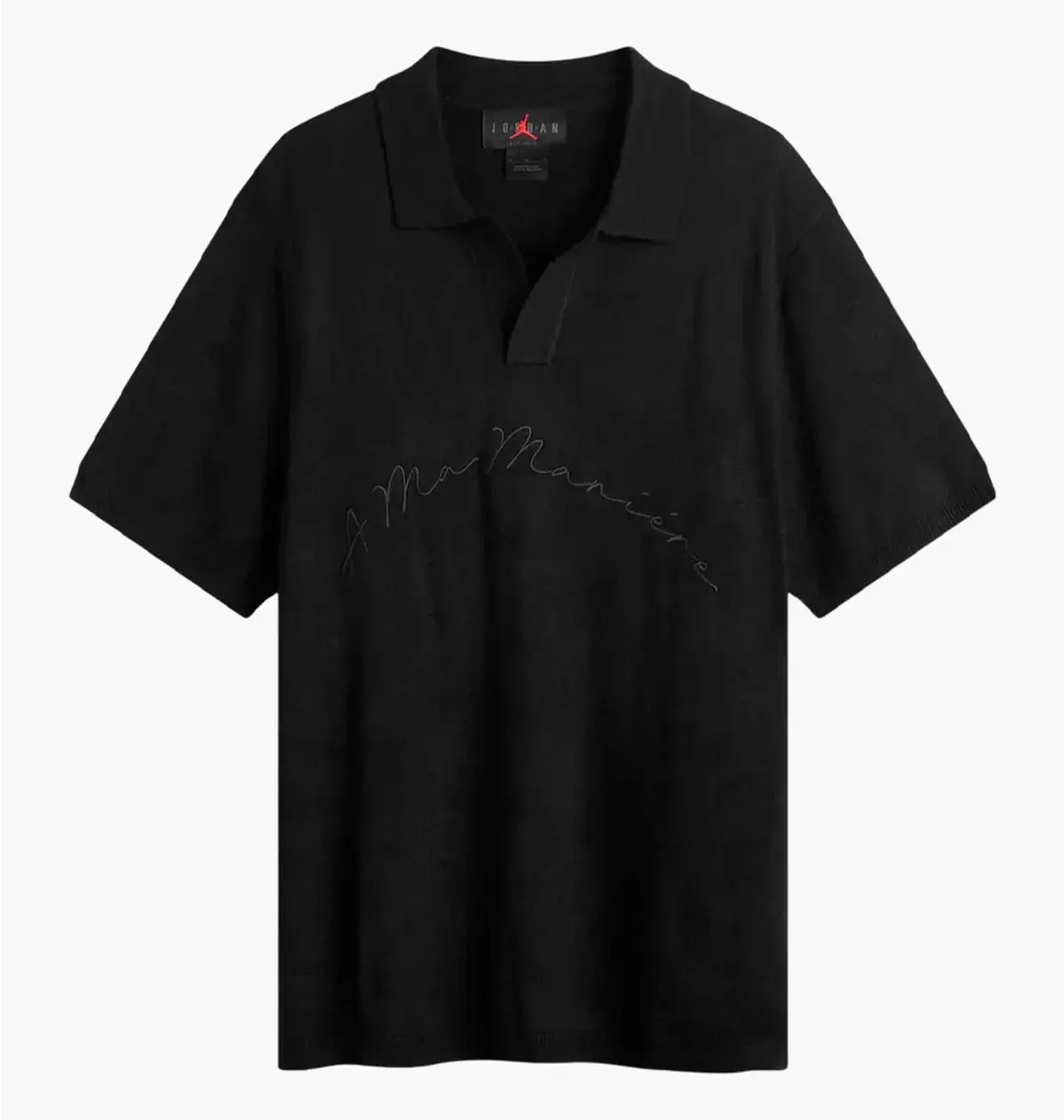Футболка мужская Jordan A Ma Maniere Knit Polo Black