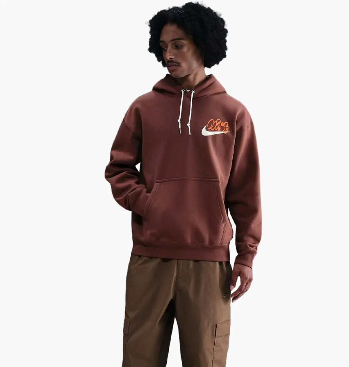 Кофта чоловіча Nike Solo Swoosh Fleece Red