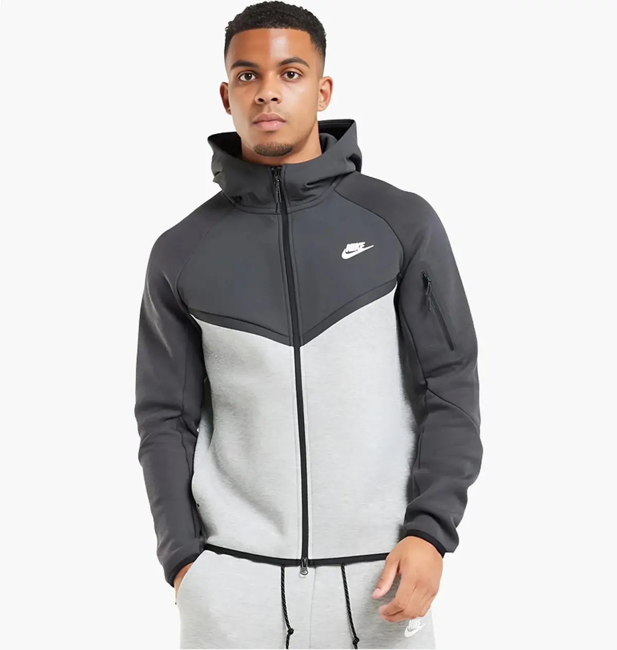 Кофта чоловіча Nike Tech Fleece Windrunner Full-Zip Grey