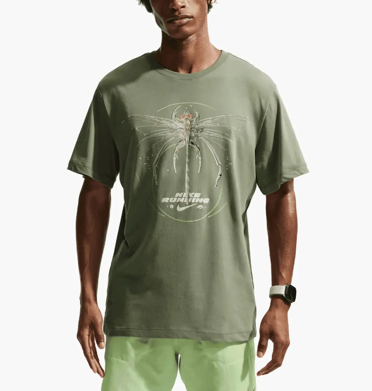 Футболка чоловіча Nike Dri-Fit Iykyk Olive