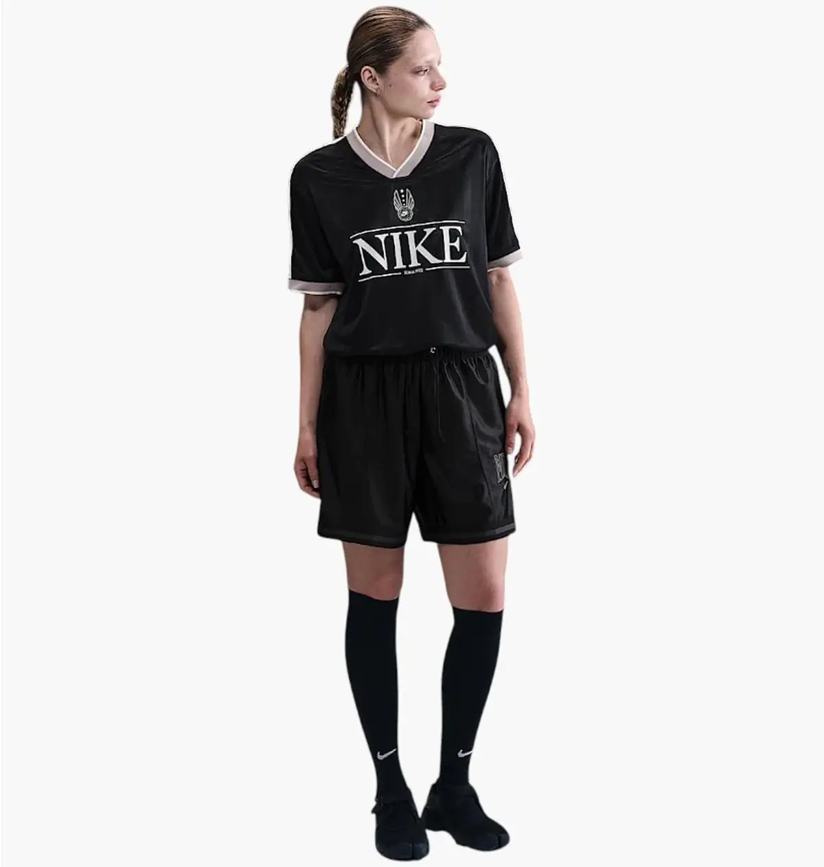 Футболка жіноча Nike Sportswear V-Neck Jersey Top Black