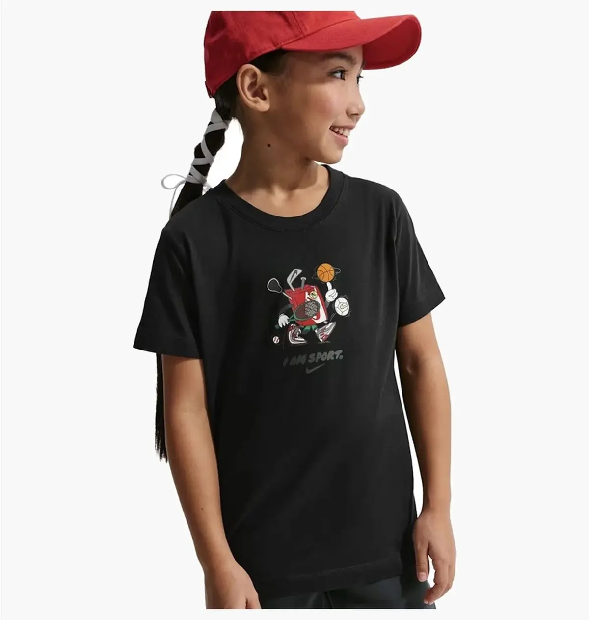 Футболка детская Nike Sportswear Big Kids T-Shirt Black