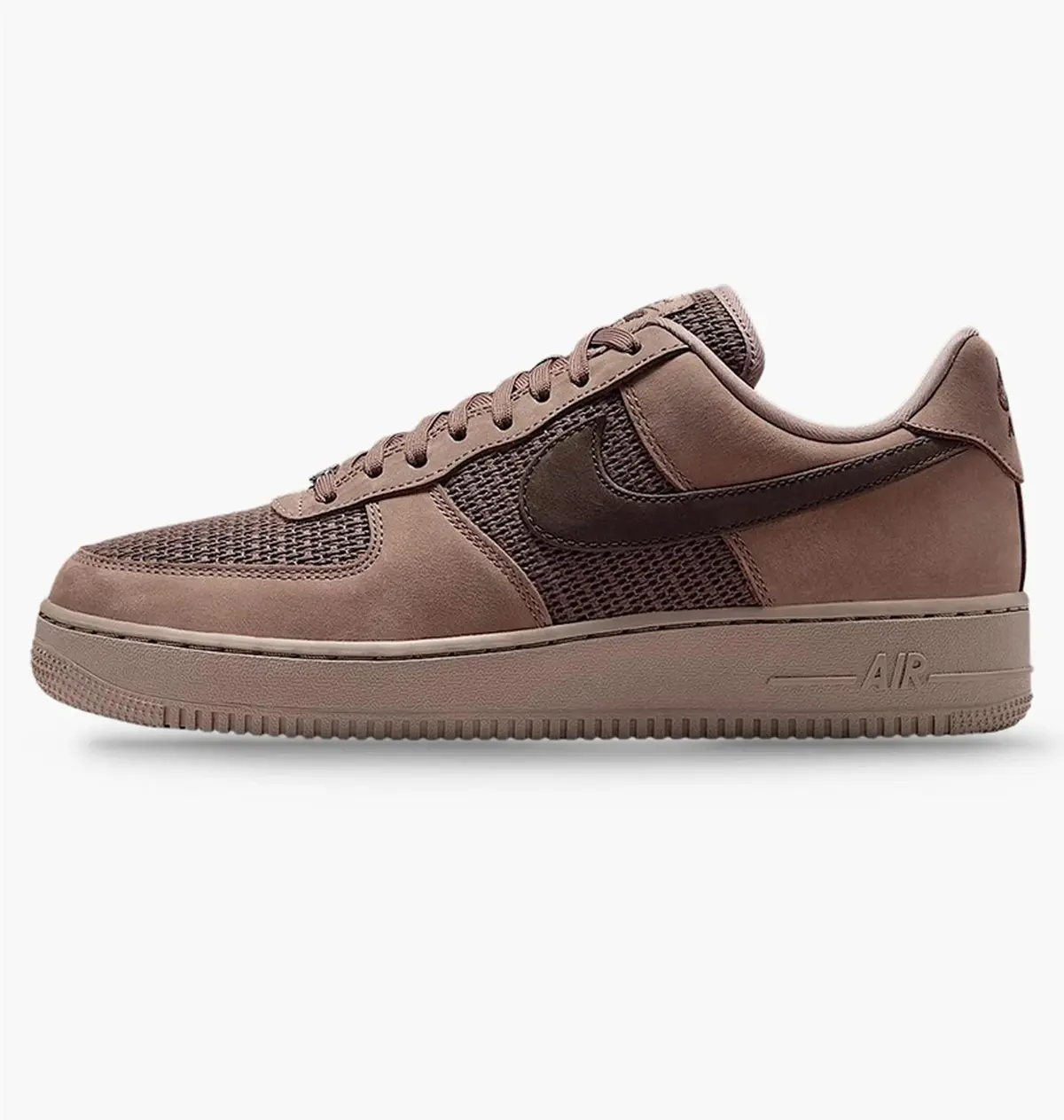 Кроссовки мужские Nike Air Force 1 07 Lv8 коричневые с бежевым II9807-200