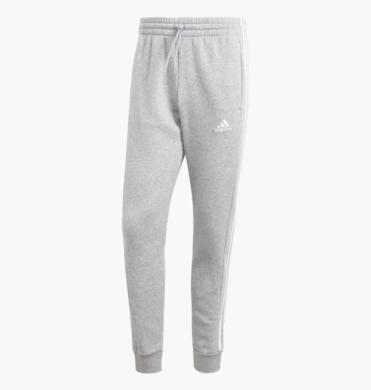 Брюки чоловічі Adidas Essentials Fleece 3-Stripes Tapered Cuff Joggers сірі IJ6494