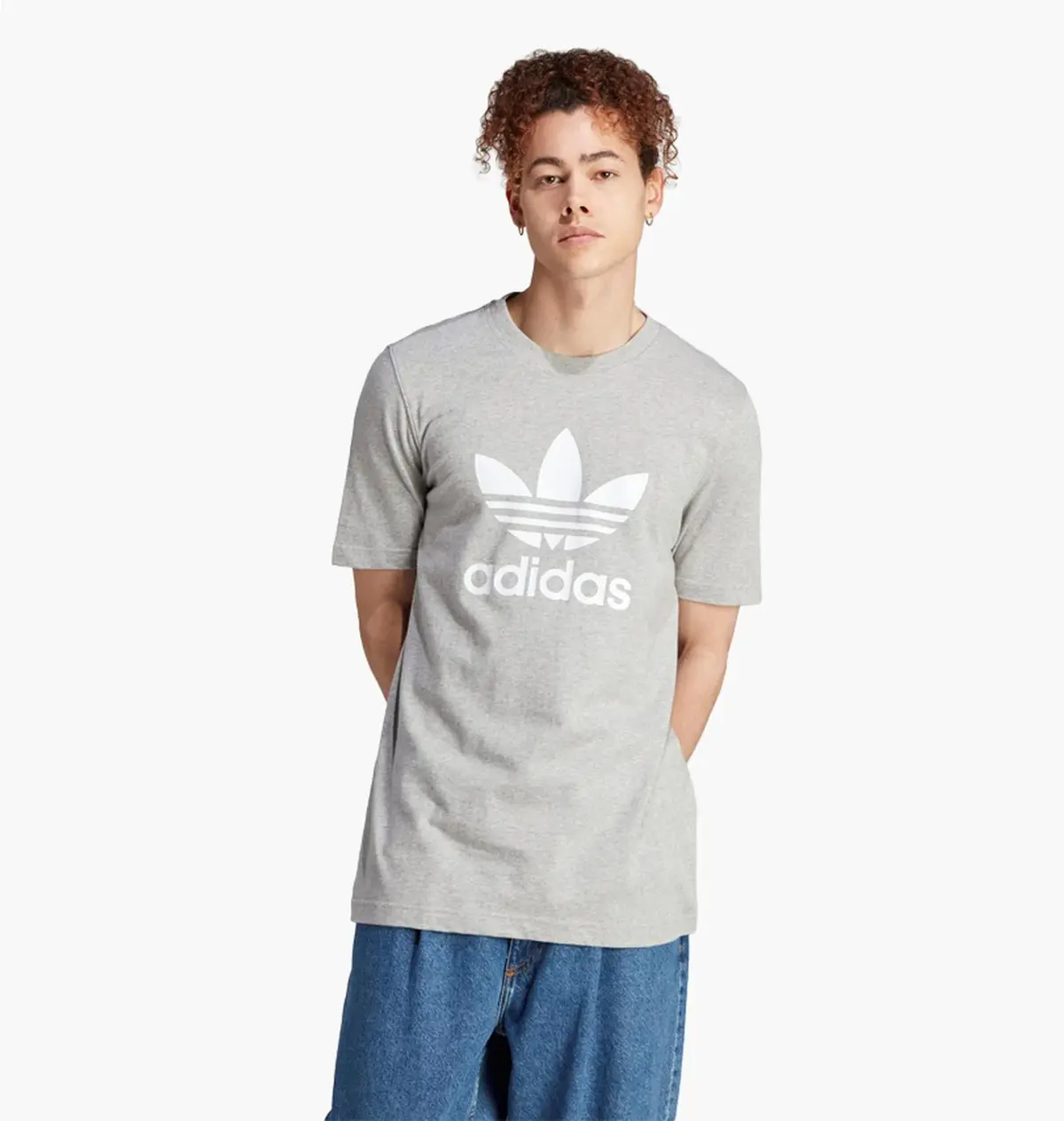 Футболка чоловіча Adidas Adicolor Classics Trefoil Tee Grey