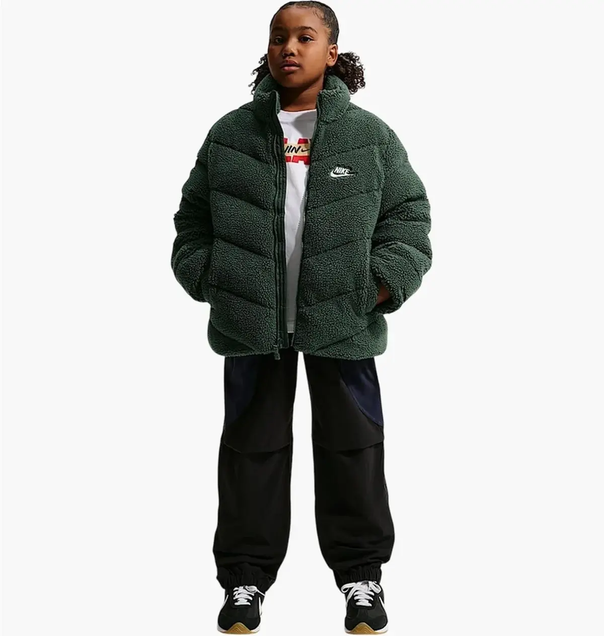Куртка детская Nike K Nsw Adp Tf Puffer Mtrl Vnr Olive