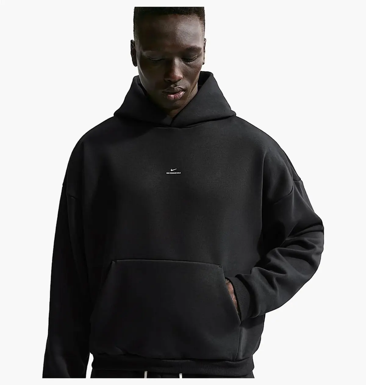 Кофта мужская Nike Standard Issue Therma-FIT Brushed Basketball Pullover Hoodie черная IM5918-010