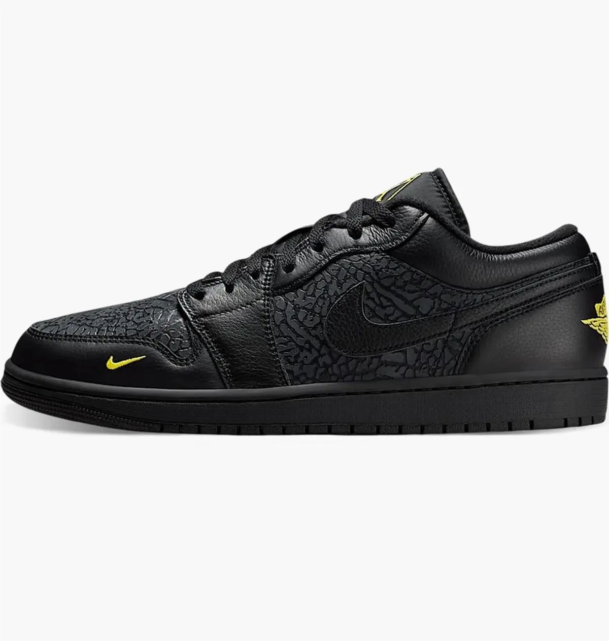 Кроссовки мужские Jordan 1 Low Se Elephant Print Black
