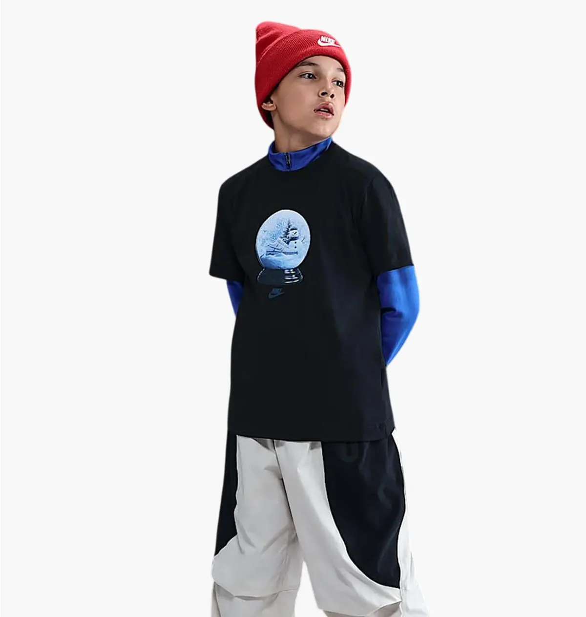 Футболка детская Nike Black/Blue