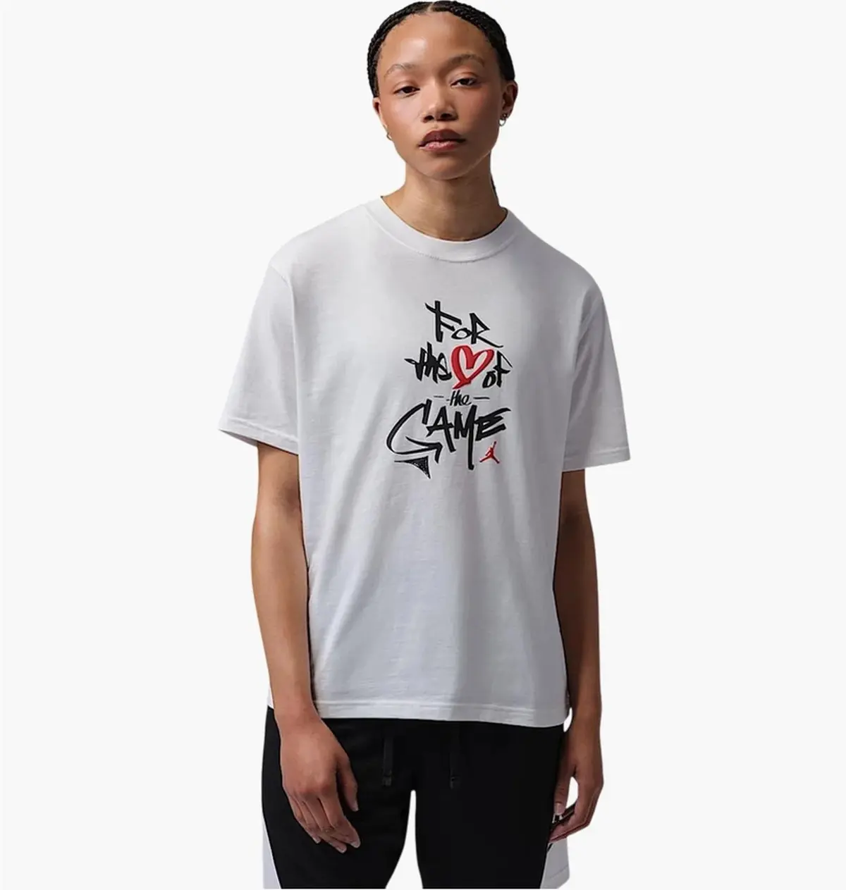Футболка жіноча Nike W J Df Spt Ss Gfx Tee Vrb White
