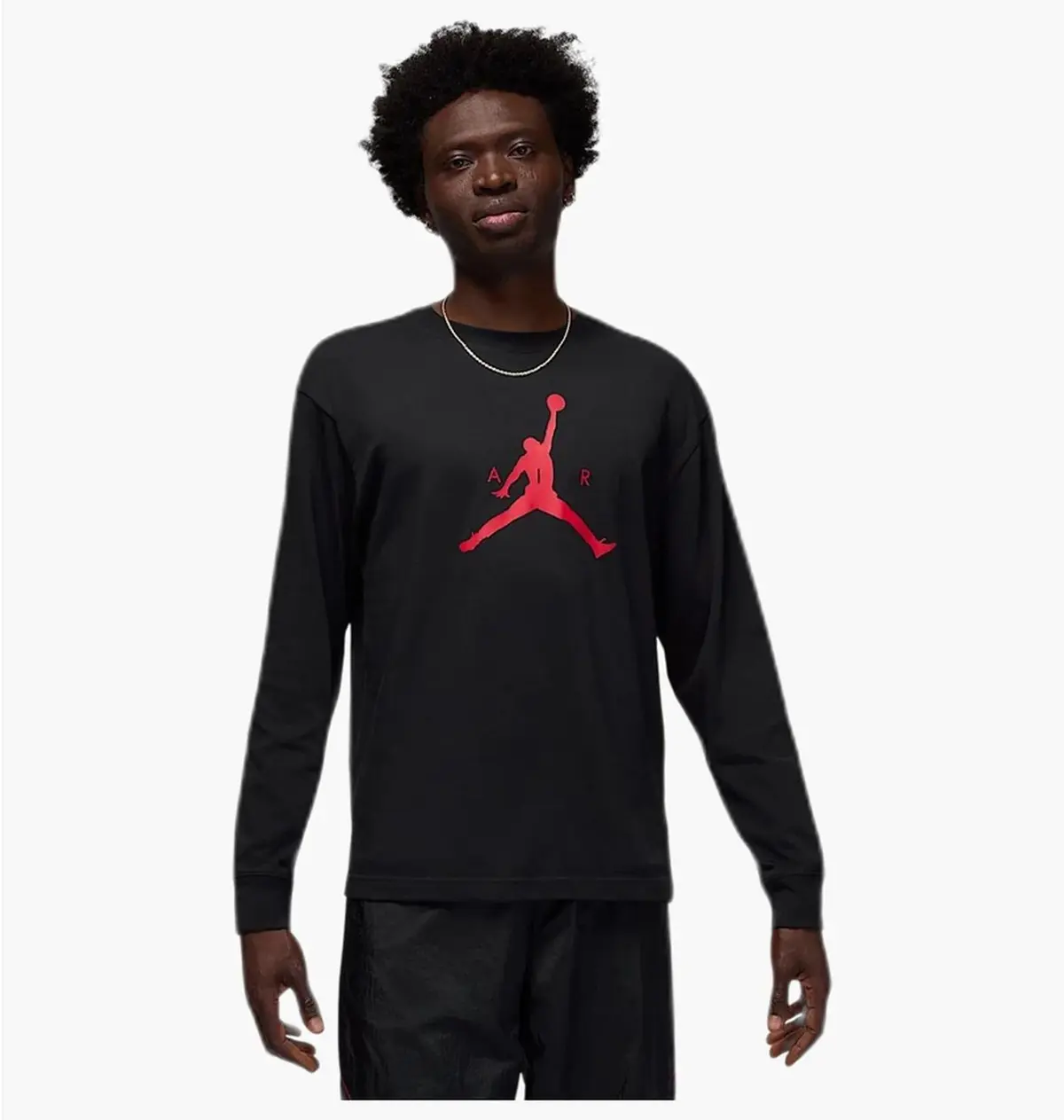 Футболка мужская Jordan Jumpman Mens Long- Sleeve T- Shirt Black
