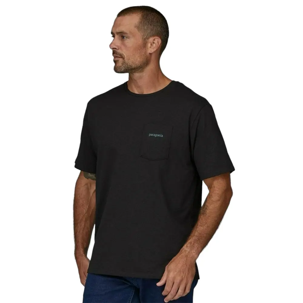 Футболка мужская Patagonia Men's Line Logo Ridge Pocket Responsibili-Tee