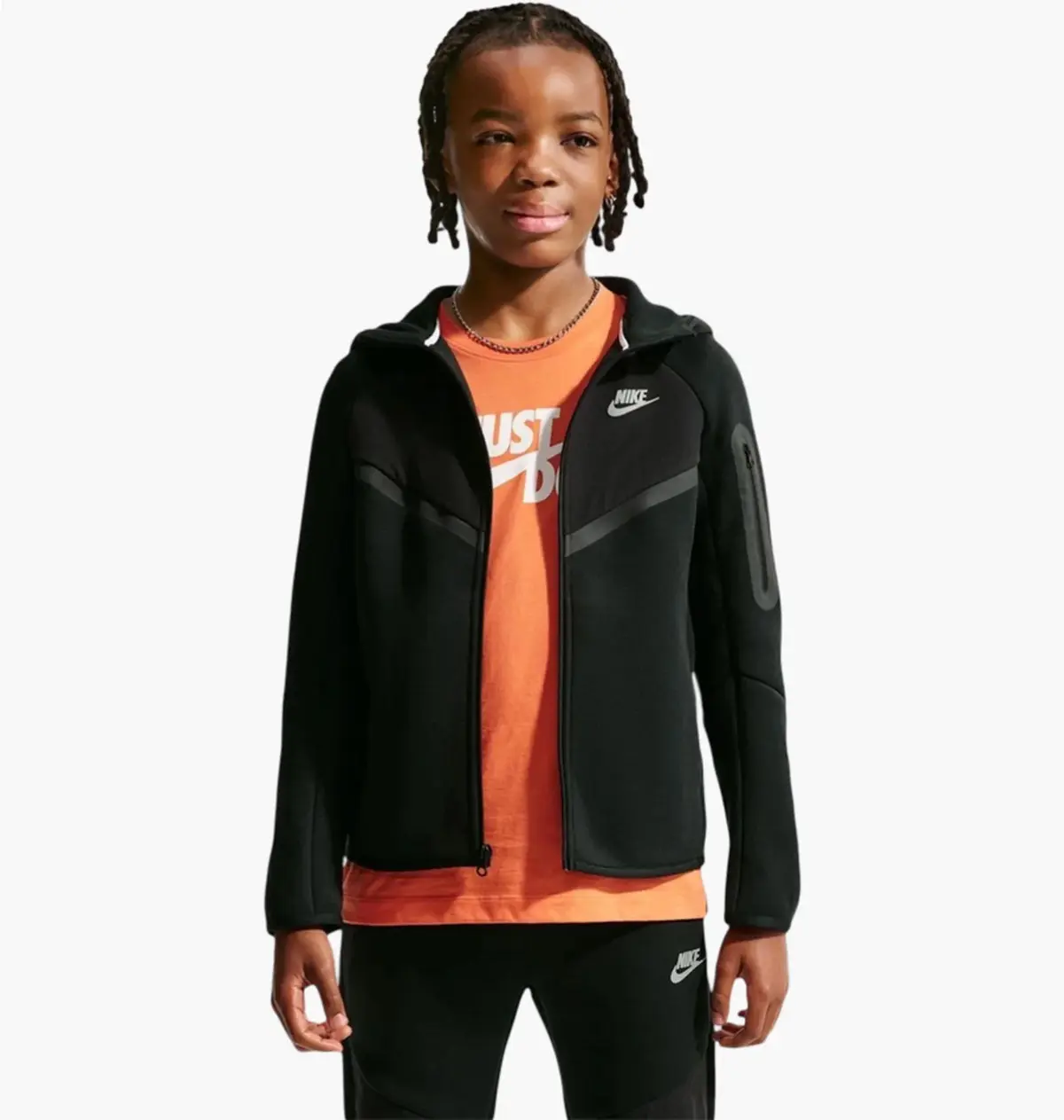 Свитер детской Nike Tech Fleece Full-Zip Black