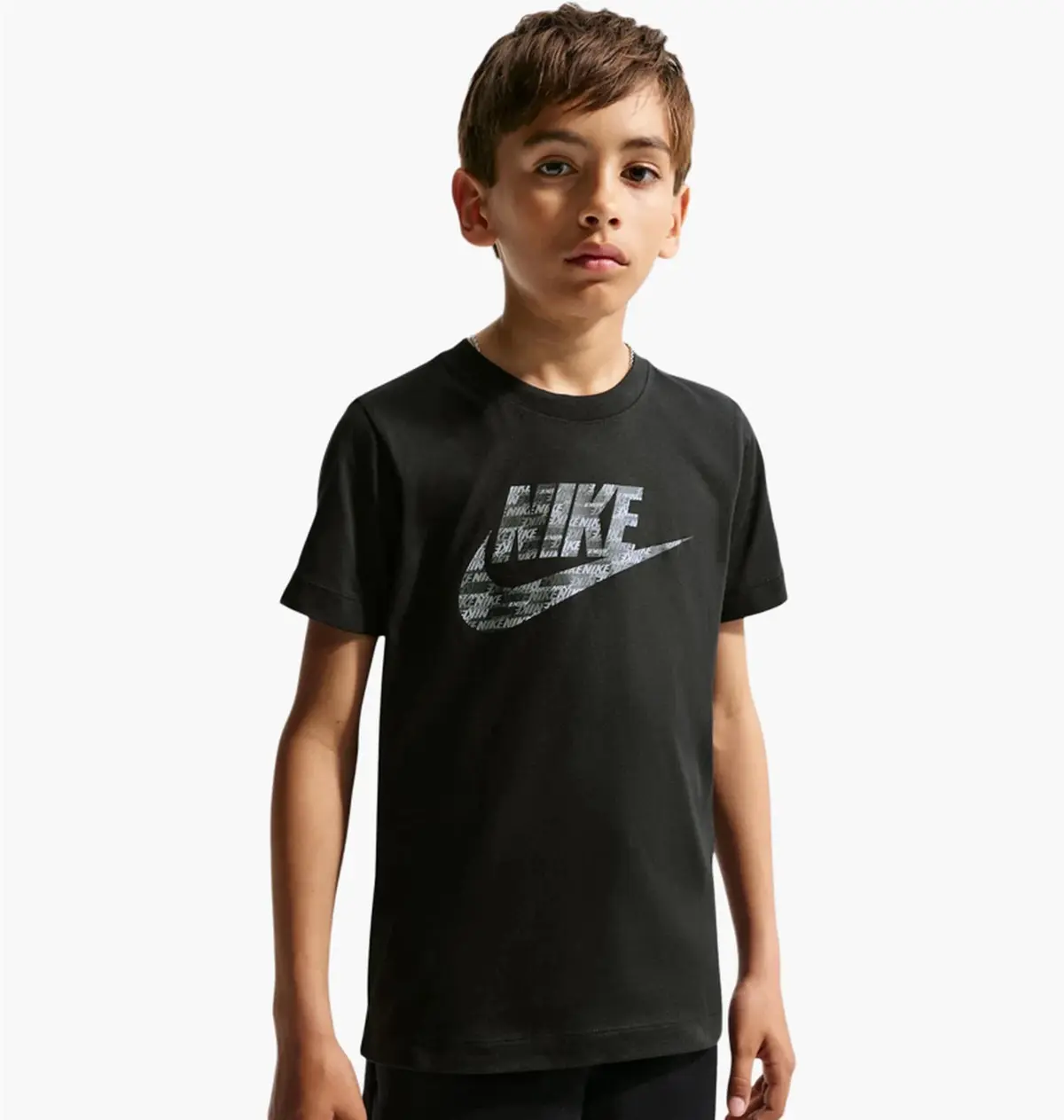 Футболка детская Nike Tricou Club Aop черная IO1968-010
