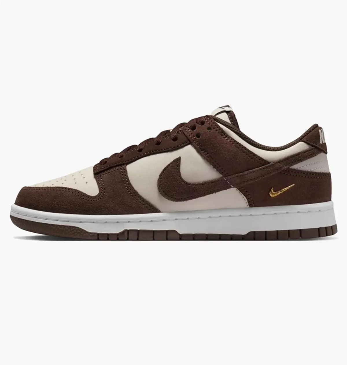 Кросівки жіночі Nike Dunk Low Orewood Mini Swoosh Brown/White