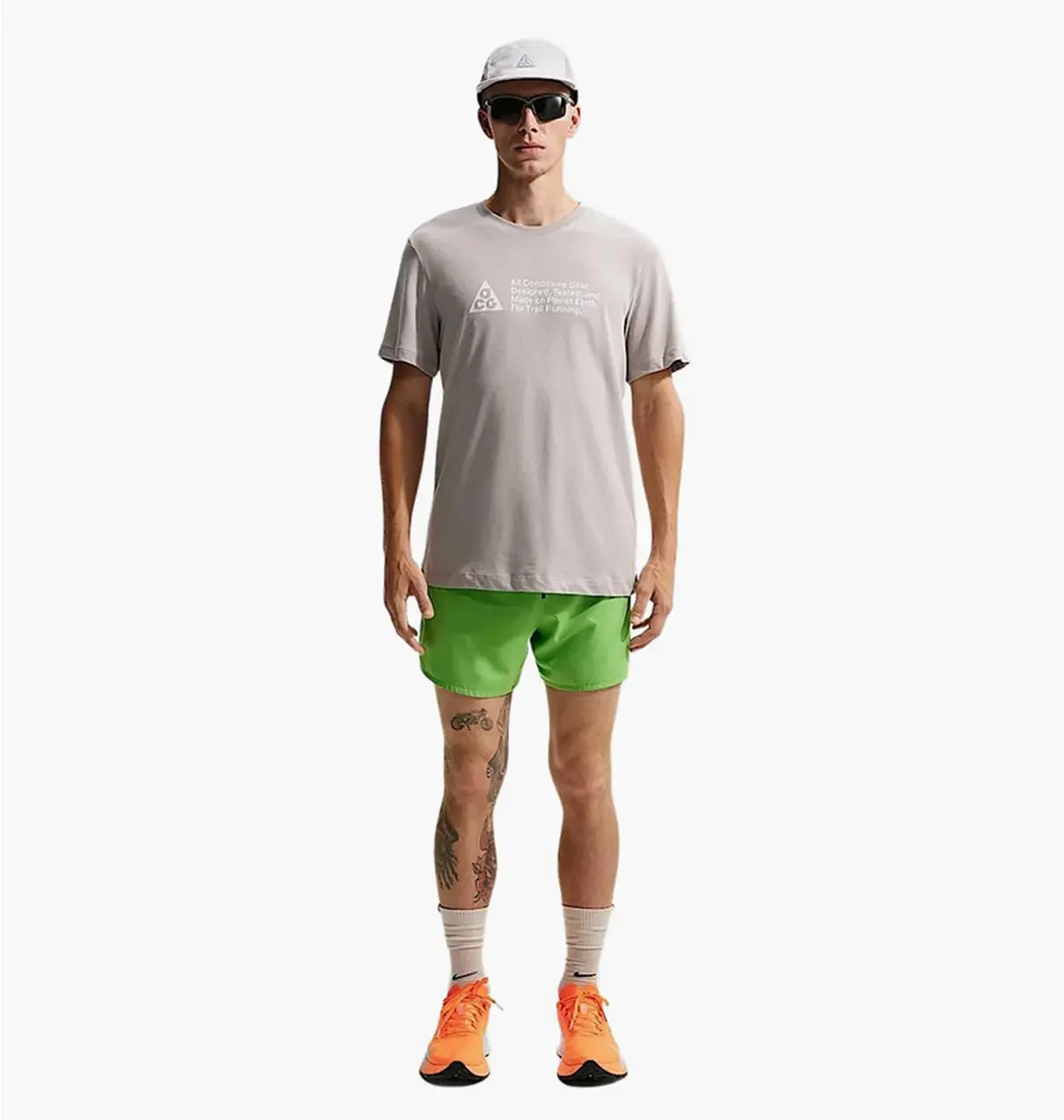 Футболка чоловіча Nike Acg Mens Dri-Fit Trail Running T-Shirt Grey