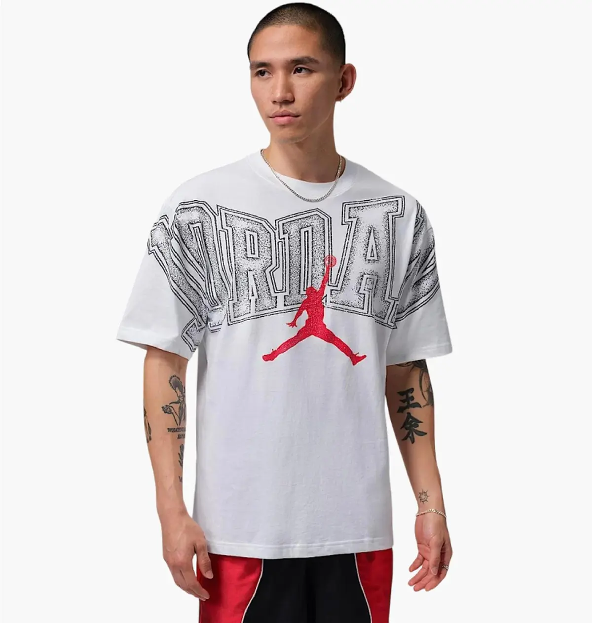 Футболка мужская Jordan New Stretch Gfx Ss Crew White