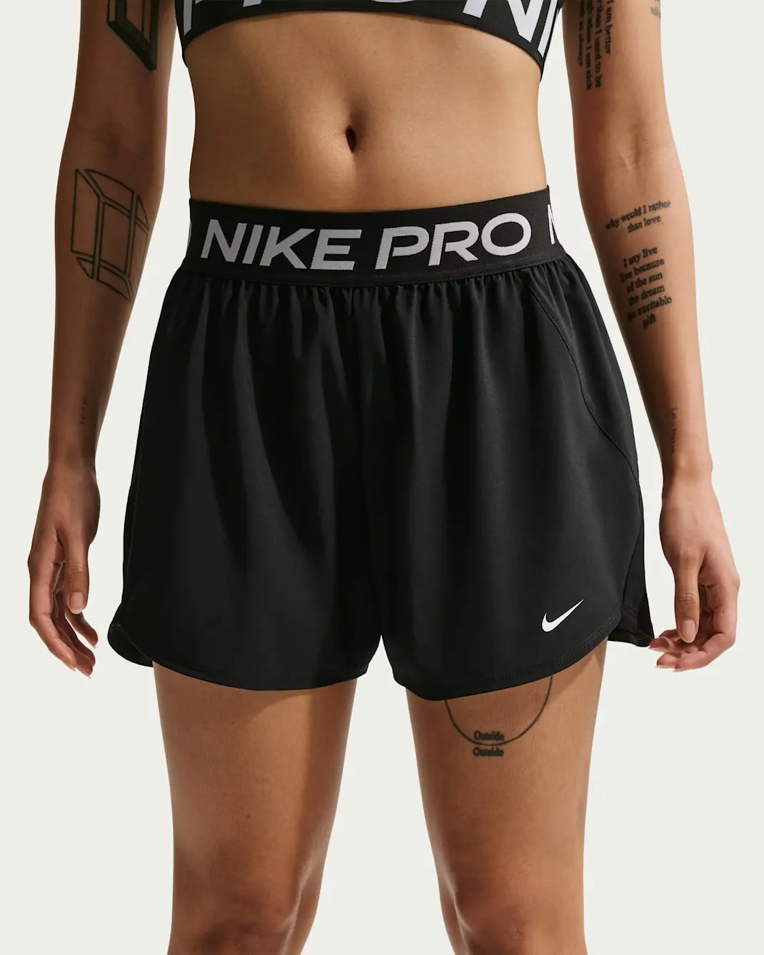 Шорти жіночі Nike Pro Dri-Fit Mid-Rise Brief-Lined 3" Woven